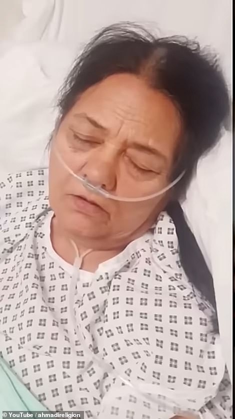 They shared footage of the woman before