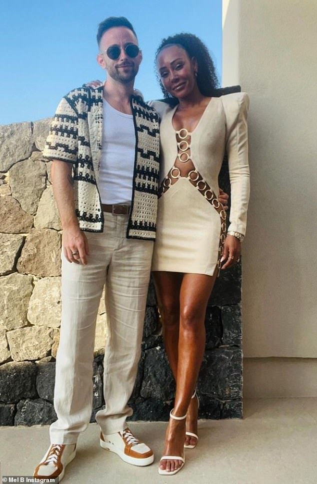 But the music industry titans will need to put their feud aside when attending Mel B's wedding to hairstylist Rory McPhee, 37, in London on Saturday (seen together)
