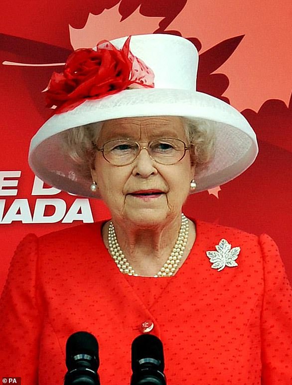 The Diamond Maple Leaf Brooch was among the jewels inherited by the late Queen in 2002, who wore it at a Ceremony marking the 90th Anniversary of end of the First World War in 2008 and also on her last Tour of Canada in 2010