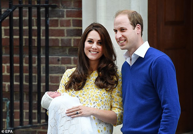 Kate and William pose with newborn Princess Charlotte outside the Lindo Wing at St. Mary's Hospital in Paddington in 2015