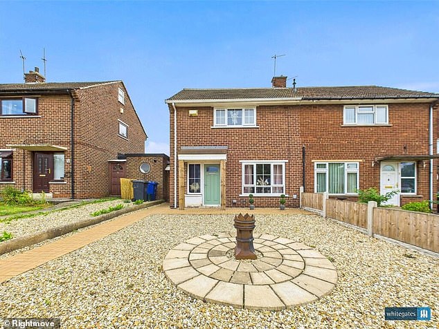 Impressive: This spacious two-bed house in Doncaster could be yours for £155,000