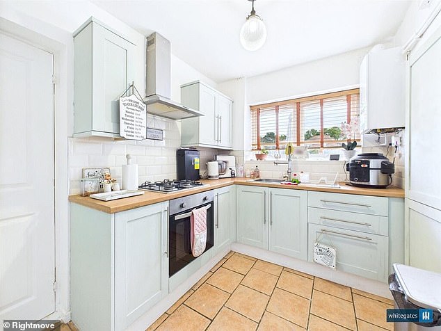 Ready to go: The kitchen in the Doncaster property is pristine and ready to use