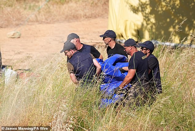 The search marked the first in Portugal for more than two years, following a near-week-long operation involving Portugese, German and police officers at a remote dam 40-minute's drive from Praia da Luz