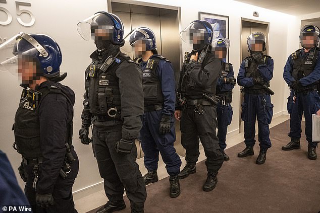 Altogether, that day, four men were arrested in London, with two of those detained at an address in Portsmouth as police busted a county line between Hampshire and the capital city