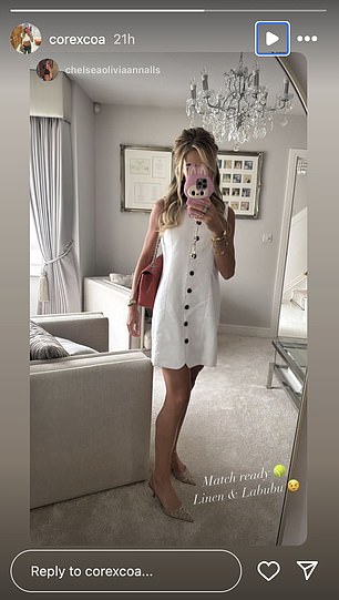 Annalls posted a picture on social media ahead of her trip to SW19
