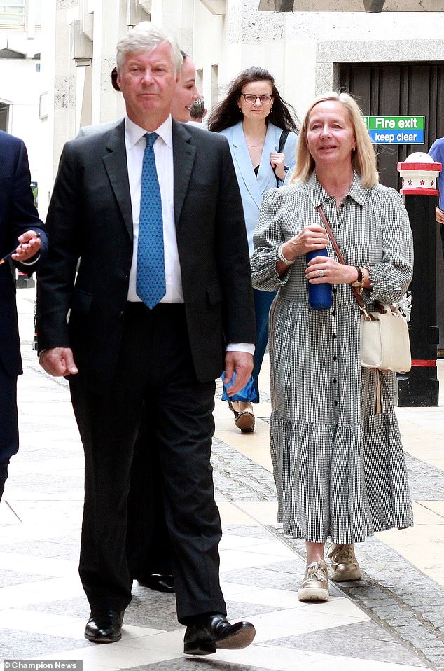 Retired financier Nicholas Partick-Hiley (left) bought his mews cottage in Fulham, in August 2023, planning to make the property a dream home for his retirement alongside wife, Lisa (right)