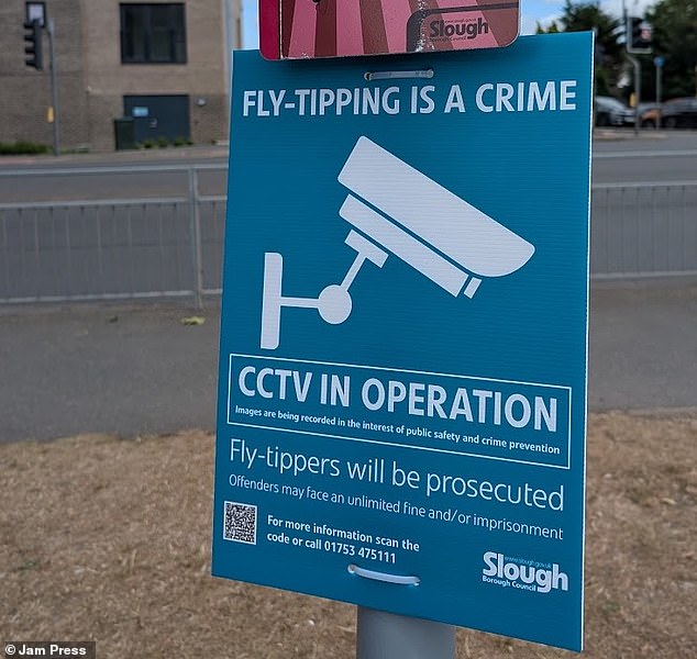 Councillor Ejaz Ahmed, lead member for public protection, added: 'Fly-tipping in Slough has reached an all-time high' (file image)