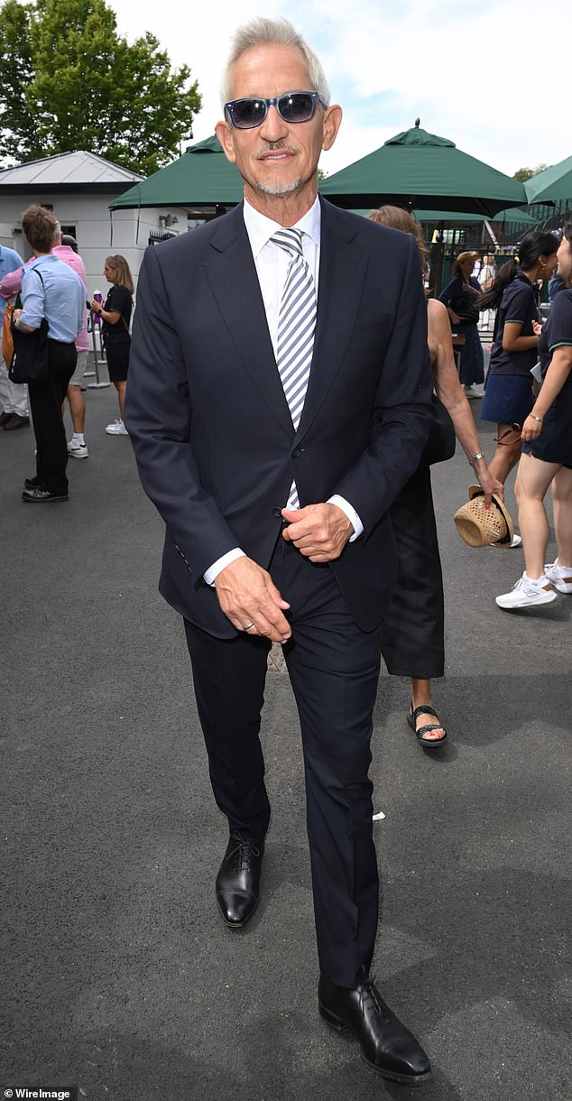 Gary's outing came after he launched another attack on the BBC during an appearance on stage at Glastonbury - before calling out: 'Free Palestine '