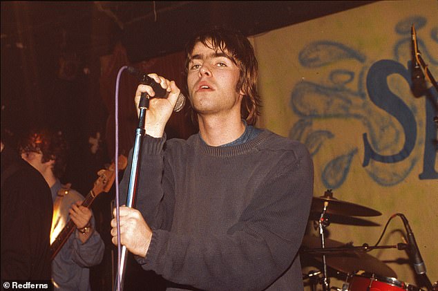 Liam Gallagher performing live onstage at The Water Rats in 1994, before Oasis mania exploded