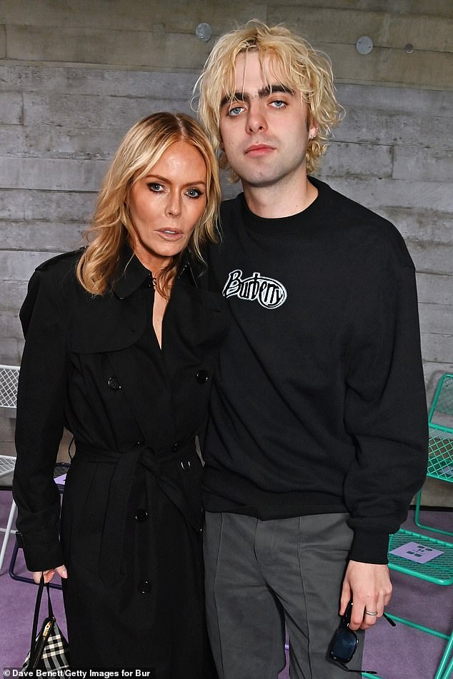 In September Pasty vented she didn't want anymore questions about her thoughts on her ex-husband tour as she joined their son at London Fashion Week (pictured)