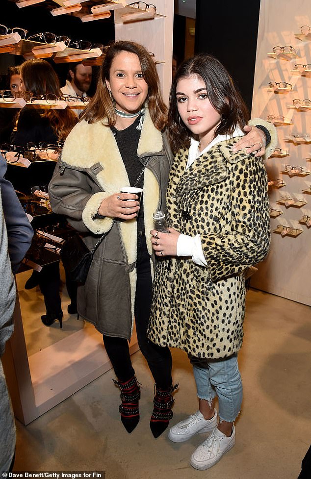 Lisa Moorish and her daughter Molly are seen here at a launch event for eyewear brand Finlay in London's Soho district in February 2018 - Molly is Lisa's child by Liam