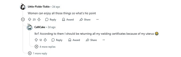 The post sparked a flurry of support for the young trans person, as Reddit users criticised the 'toxic' grandparents while expressing shock at their 'completely delusional' proposal for 'free religious indoctrination' in exchange for 'unpaid labour'