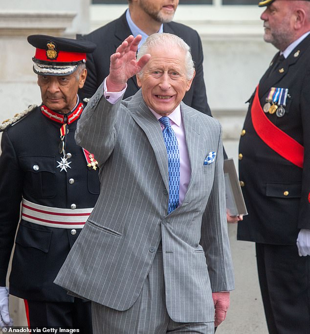 King Charles, 76, is undergoing treatment for an undisclosed form of cancer. He is pictured here in March 2025, a few months after one of his most recent surgical procedures