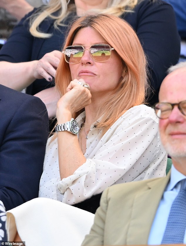 Screenwriter, comedian and actress Sharon Horgan, 54, who is the mastermind between several TV hits, donned a white blouse with black polka dots