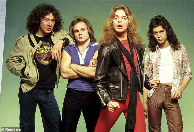 The original members of the rock band had included David, drummer Alex Van Halen, guitarist Eddie Van Halen and bassist Michael Anthony (seen above)