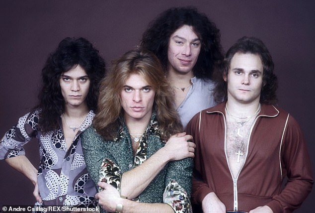 The group was officially formed in 1973 under the changed name of Van Halen; the band seen above in 1978 - L-R Eddie Van Halen, David Lee Roth, Alex Van Halen and Michael Anthony