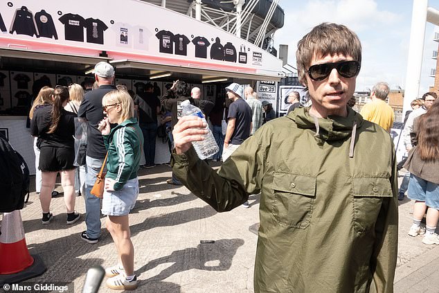Glen, 42, a window cleaner from Essex [pictured] who charges £1,000 as a part-time professional Liam Gallagher look-a-like, has been inundated with overexcited fans taking selfies