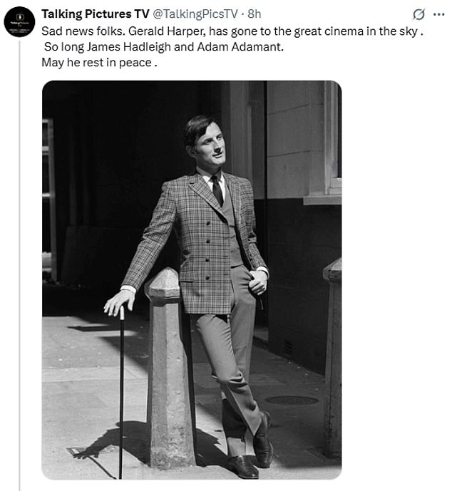 Tributes poured in for the actor on social media