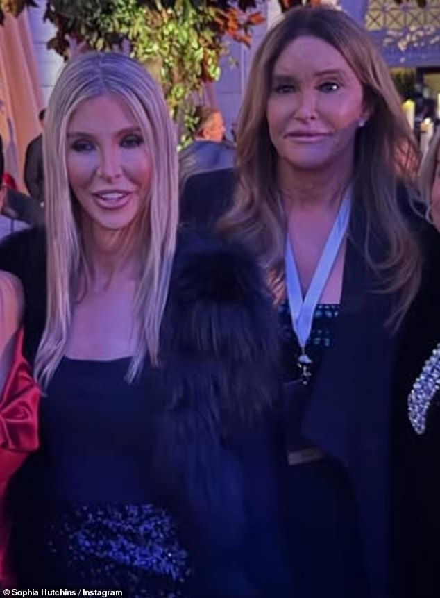 In January of this year, Hutchins uploaded a photo of herself and Jenner celebrating Trump's inauguration with Judge Jeanine Pirro and other MAGA superstars to Instagram