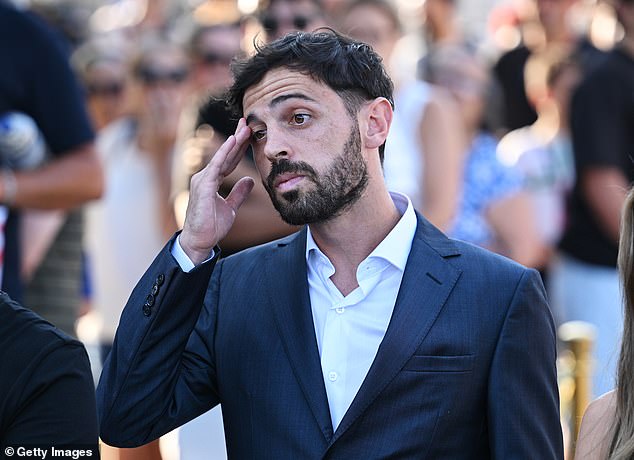 Silva (pictured) had previously paid his respects to his fallen teammate on social media, posting 'Forever with us' in Portguese, followed by a heart emoji