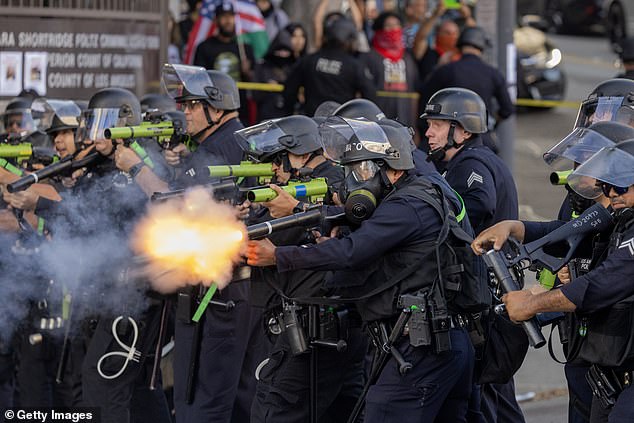 Riots in Los Angeles have led to confrontations between police and protesters over the federal government's crackdown on illegal immigration