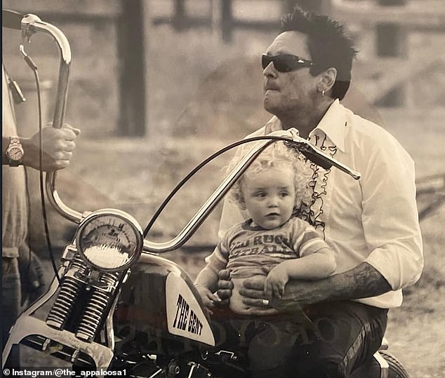 Luke shared childhood snaps with his beloved father, who he called his 'hero'
