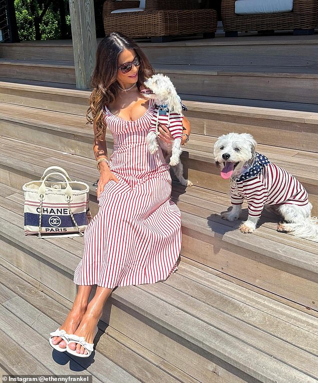 The Bravo alum and her pooches were all about the red, white, and blue