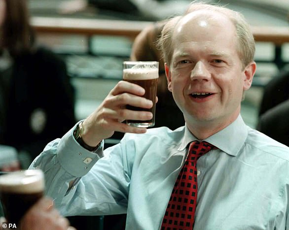 Ex Tory leader William Hague once claimed he drank 14 pints a day while working as a teenage drlivery worker