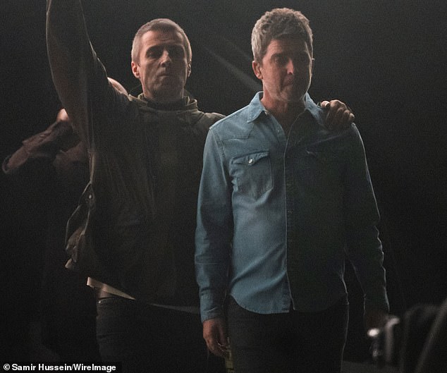 The band performed in Cardiff on Friday night - their first together since their split in 2009