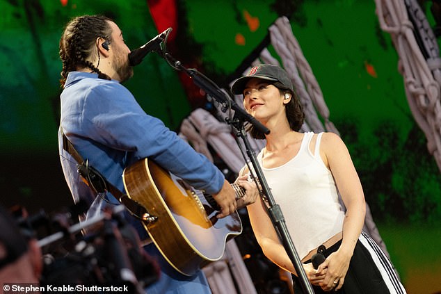 It came after an incredible set including guest appearances from Gracie Abrams (pictured) and Gigi Perez