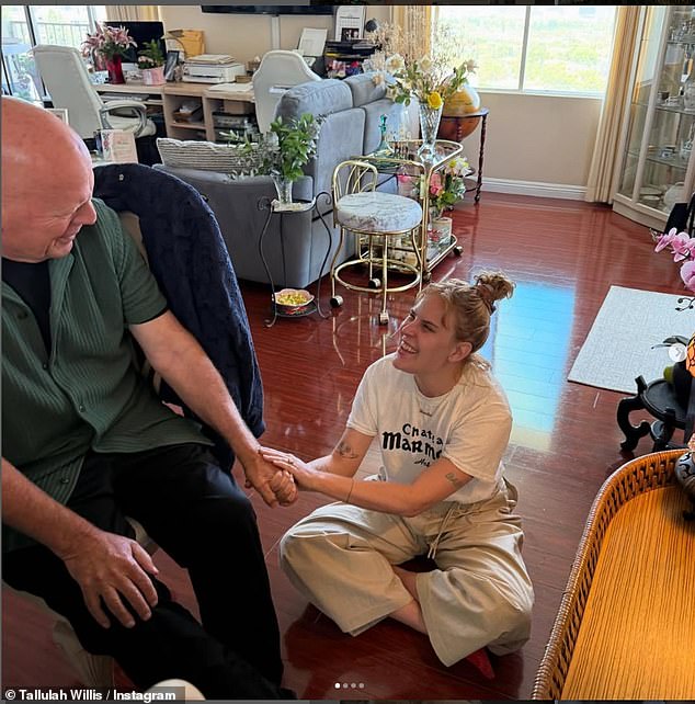 The 31-year-old fashion designer took to Instagram on Sunday to post a gallery of snaps as she spent time with her 70-year-old famous father, but some fans thought the pictures ¿ which showed a smiling Bruce ¿ were invasive