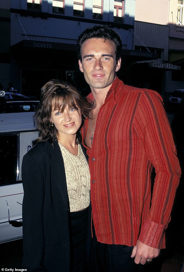 He was also married to Australian actress and singer Dannii Minogue (also pictured) after the pair fell in love on the set of Home and Away. They were wed in 1994, but the union proved short-lived, with the couple calling it quits just a year and a half later