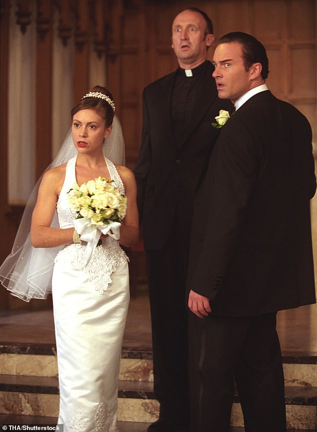 Julian also starred alongside Shannen Doherty and Alyssa Milano (pictured) on the cult Aaron Spelling-created magical drama Charmed
