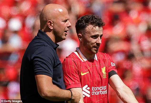Liverpool boss Arne Slot said: 'Diogo was not just our player. He was a loved one to all of us'