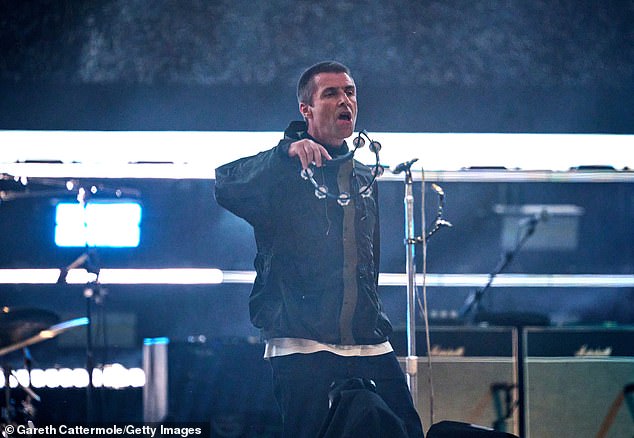 Taking time away from the set list, the 52-year-old asked: 'You're having a good time, yeah?' before adding, 'Is it worth the £40,000 you paid for a ticket?'
