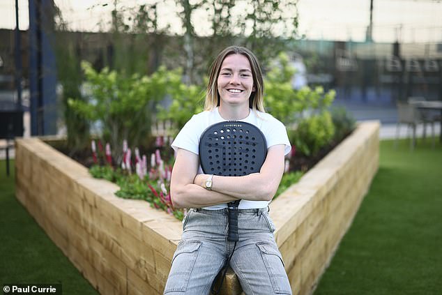 Hemp admits she probably annoys her Manchester City team-mates with her ability to pick up padel from scratch