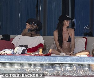 Just a few days earlier on Wednesday, the star was also spotted mingling with the same male friend during her getaway to Ibiza, Spain