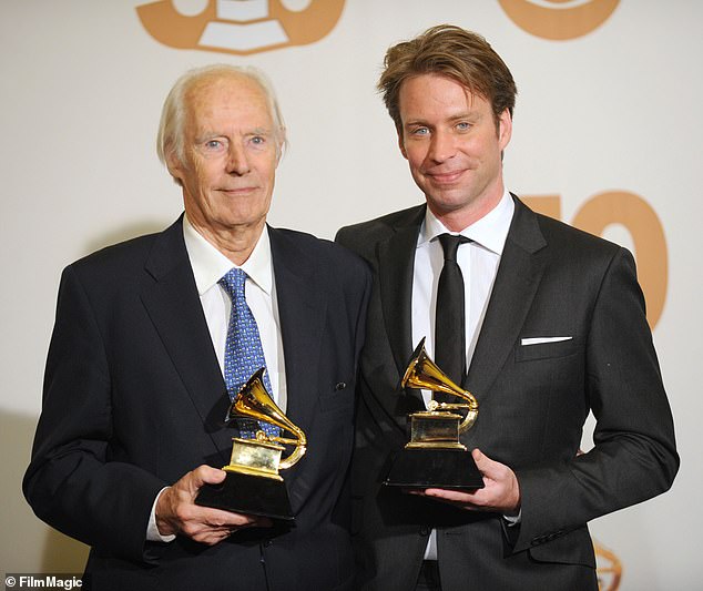 Greg and Alexis were not included when their father was honoured with a Lifetime Achievement Award at the Grammys in 2008 – but younger brother Giles (pictured) was