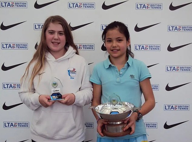 Sonay Kartal (left) and Emma Raducanu (right) are friends but grew up as childhood rivals on the court
