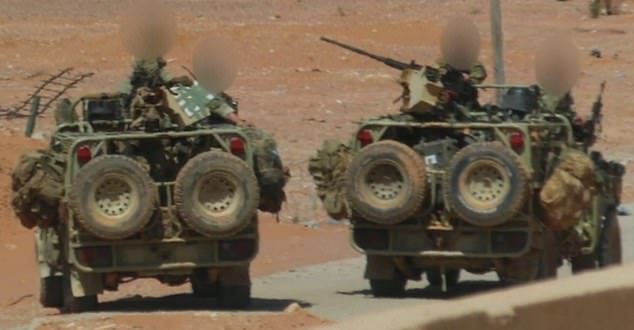 Pictures claiming to show British SAS ground troops supporting the war on ISIS inside Syria