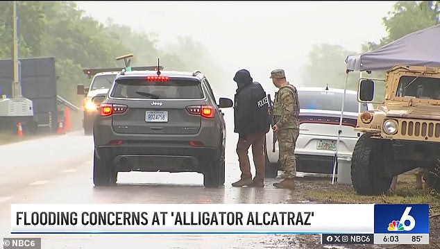 DeSantis and other state officials say locating the facility in the rugged and remote Florida Everglades is meant as a deterrent