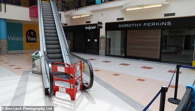 The result is the colossal building sits virtually empty with shuttered shops and out of order escalators