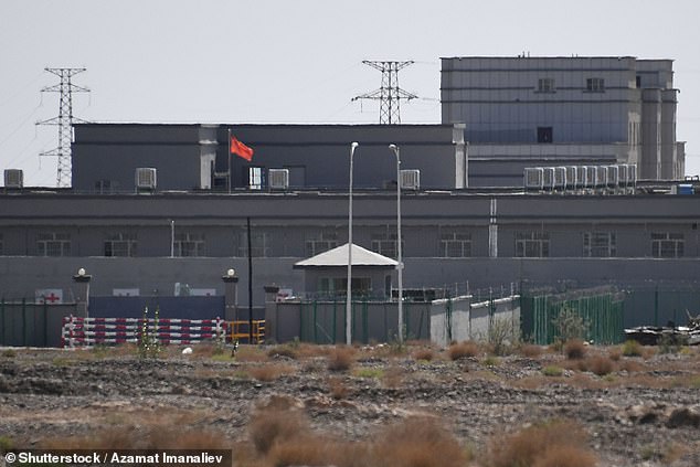 . Uighurs learn the profession of electrician at reeducation camp in Moyu, Xinagjing in 2019