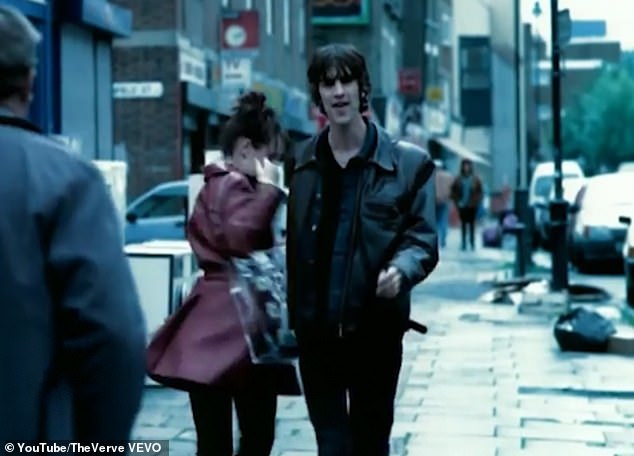 Bitter Sweet Symphony's accompanying music video (pictured) featured Richard walking down the street has also become iconic and has been parodied numerous times