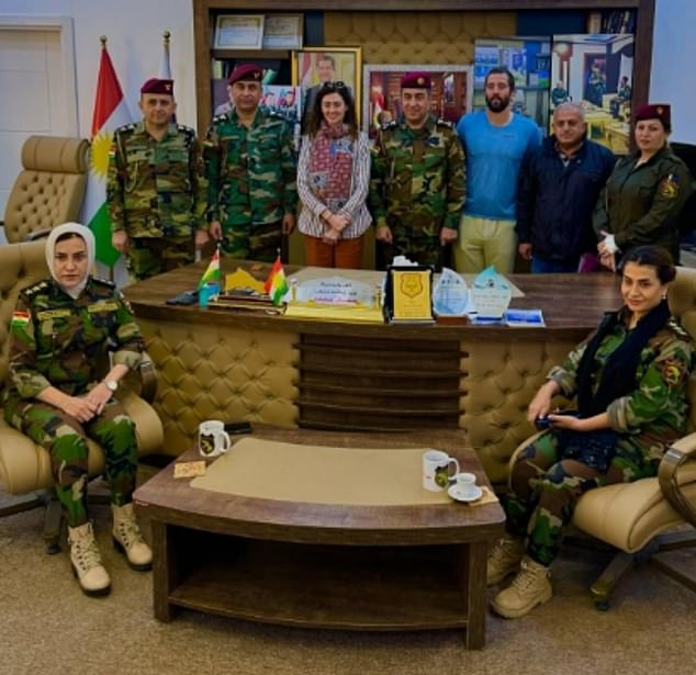 The group met a general major in the Peshmerga army, who told them they don't want to fight, only to protect their land and the environment