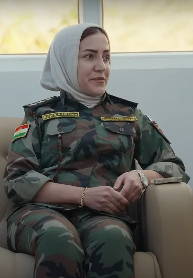The region's army has enlisted female soldiers since the 70s, with one telling Molly: 'We are all Peshmerga, we love our country, we love our land so we selected this way of life.'