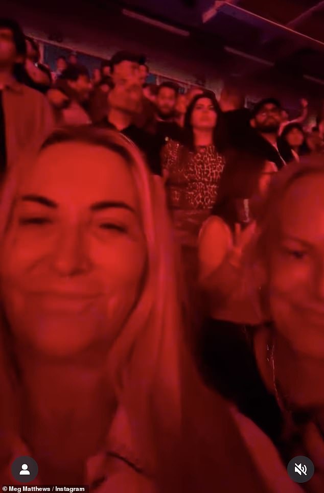 The ex-wife of Noel Gallagher showed her support, praising the 'brilliant' band and admitting she 'loved every minute'