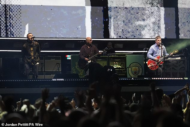 More than 75,000 fans watched history be made as Noel, 58, and Liam, 52, appeared for the first time on stage together in 16 years on Friday