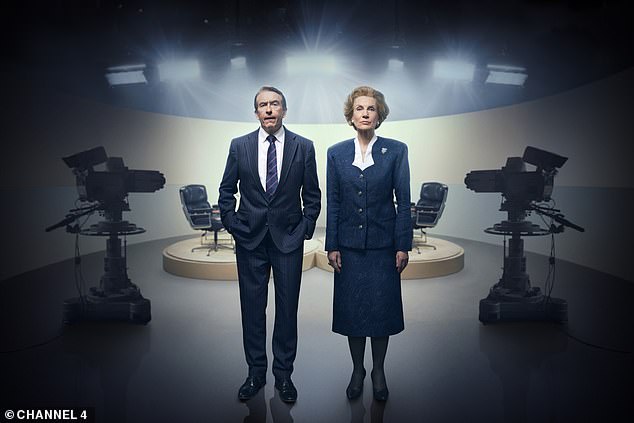 Earlier this year, he starred in a two-part drama about Margaret Thatcher's 1989 interview with Brian Walden (pictured with Harriet Walter as Mrs Thatcher)