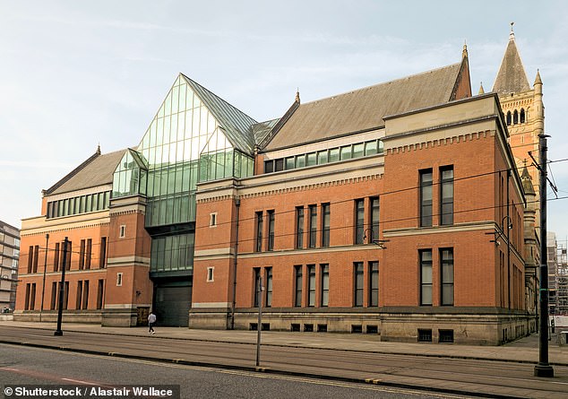 The 49-year-old was found guilty of six offences against the same child, including attempted rape, following a trial at Manchester Minshull Street Crown Court (pictured)